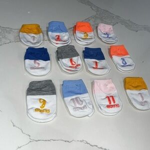 Baby Milestone Socks Set - Multicolor